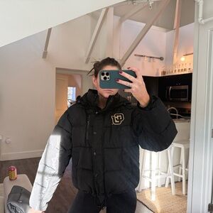 CU Boulder hype and vice Black Puffer Jacket